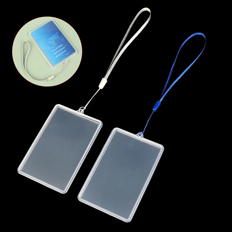Waterproof Transparent Card Cover | Bus Pass ID Holder with Lanyard