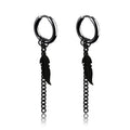 Punk Stainless Steel Stud Earrings Set | Unisex Hip Hop Piercing Jewelry