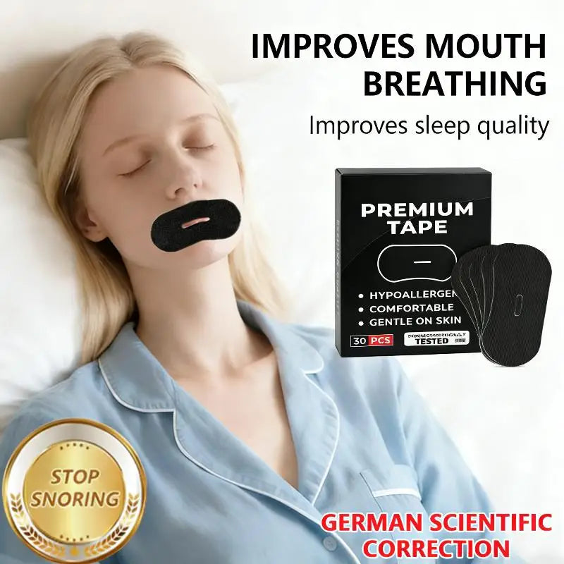 30PCS Anti Snoring Mouth Tape | Breathable Sleep Aid for Nose Breathing