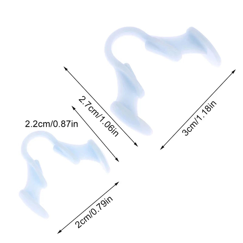 4 Pcs Silicone Anti Snoring Nose Clip | Sleep Aid Snore Prevention Gadget