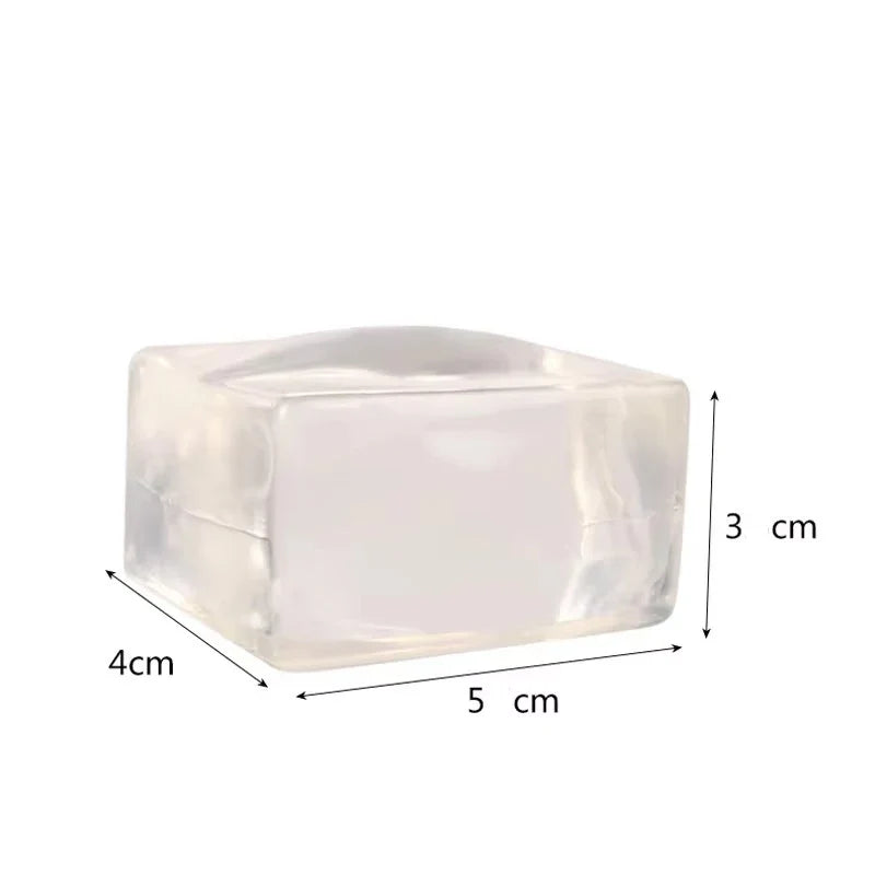 Transparent Ice Cube Squishy | Slow Rebound Sequins Maltose Stress Ball