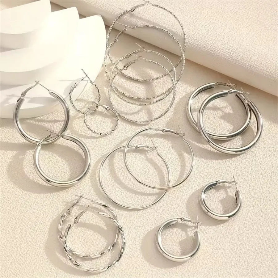 8 Pairs Dangle Earrings Set | Versatile Fashion Earrings for Women
