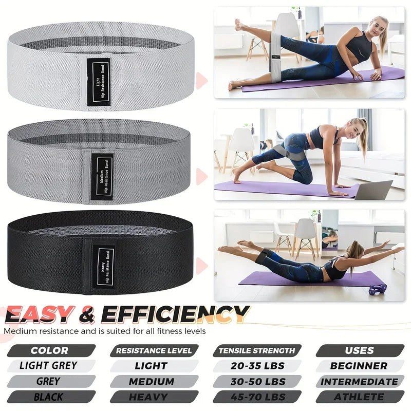 Crochet Gradient Color Resistance Band | Single Training Ring for Deep Squat and Glutes