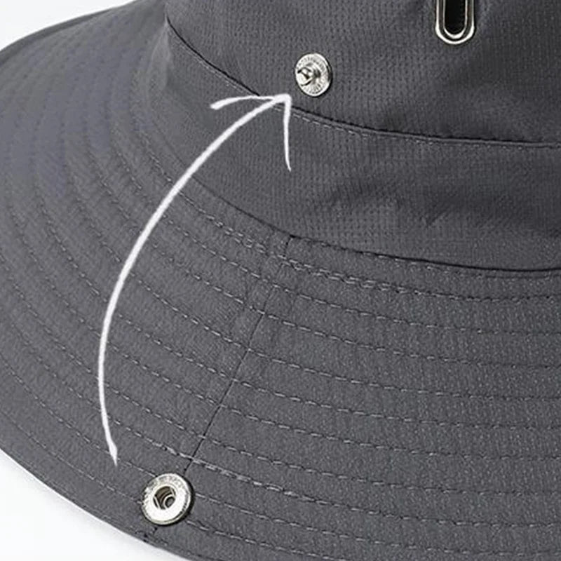 Adjustable Fisherman Hat | Breathable Sun Protection Bucket Hat for Outdoor Sports
