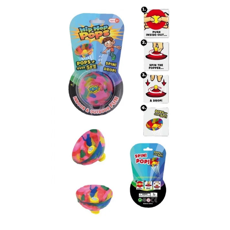 Camouflage Bounce Rubber Popping Ball | Kids Outdoor Fidget Toy