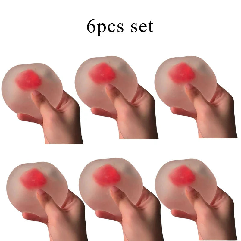 Strawberry Mochi Squeeze Toy | Stress Relief Slow Rebound Fidget Toy