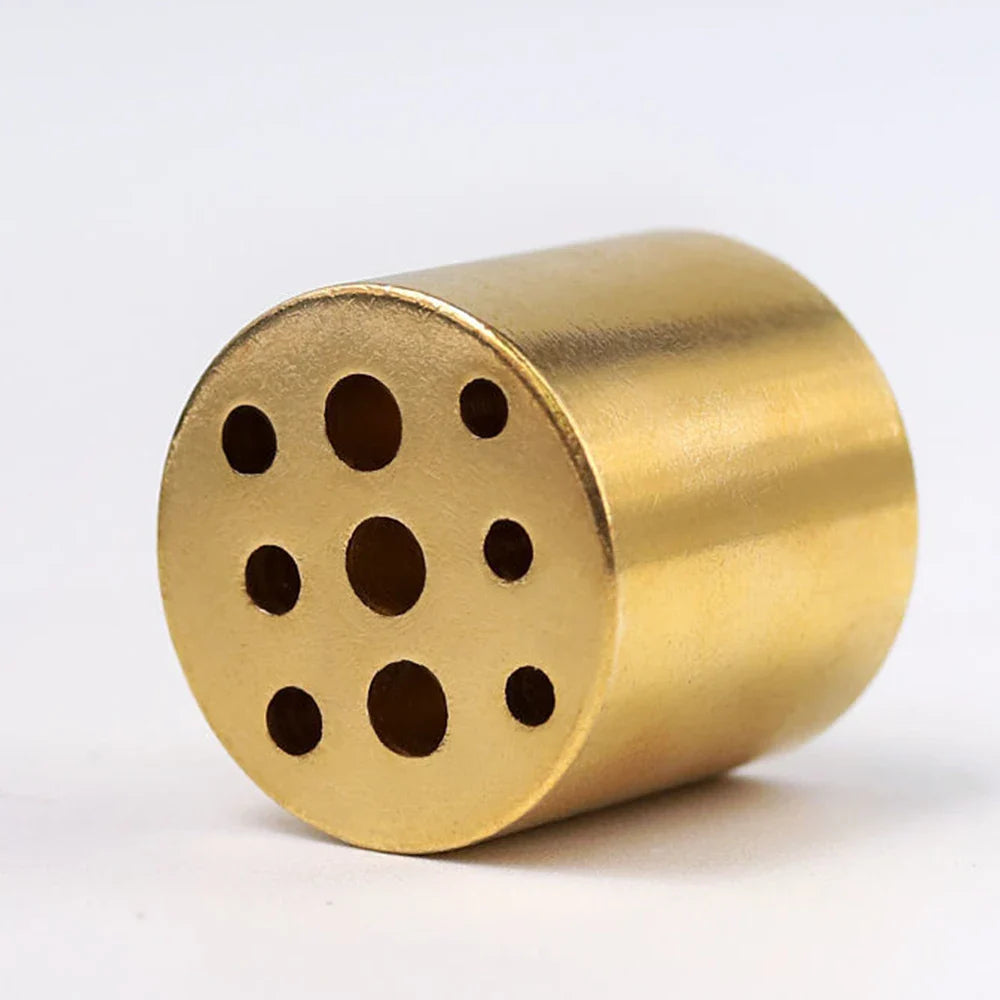 Pure Brass 9-Hole Incense Holder | Universal Incense Stick Burner for Sandalwood, Spiritual Prayer, and Meditation