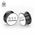 KUBOOZ Acrylic Custom Ear Plugs Tunnels | Fashion Body Jewelry Ear Gauges