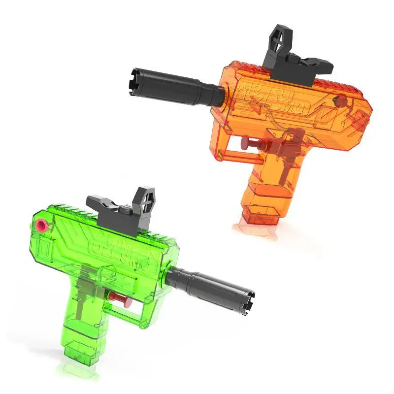 1Pcs Non Electric UZI Water Pistol | High Pressure Full Automatic Summer Beach Toy for Kids and Adults