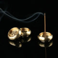 Bronze Lotus Incense Burner | Alloy Stick Holder Plate for Meditation