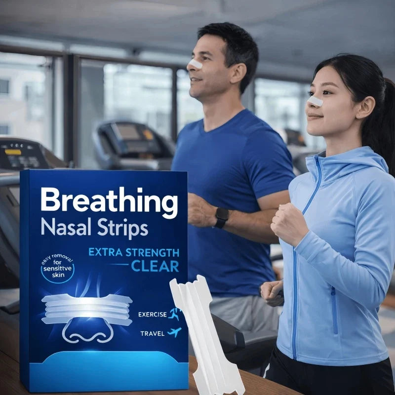 Breathable Sports Nose Strips | 30 Pack for Better Breathing and Restful Sleep