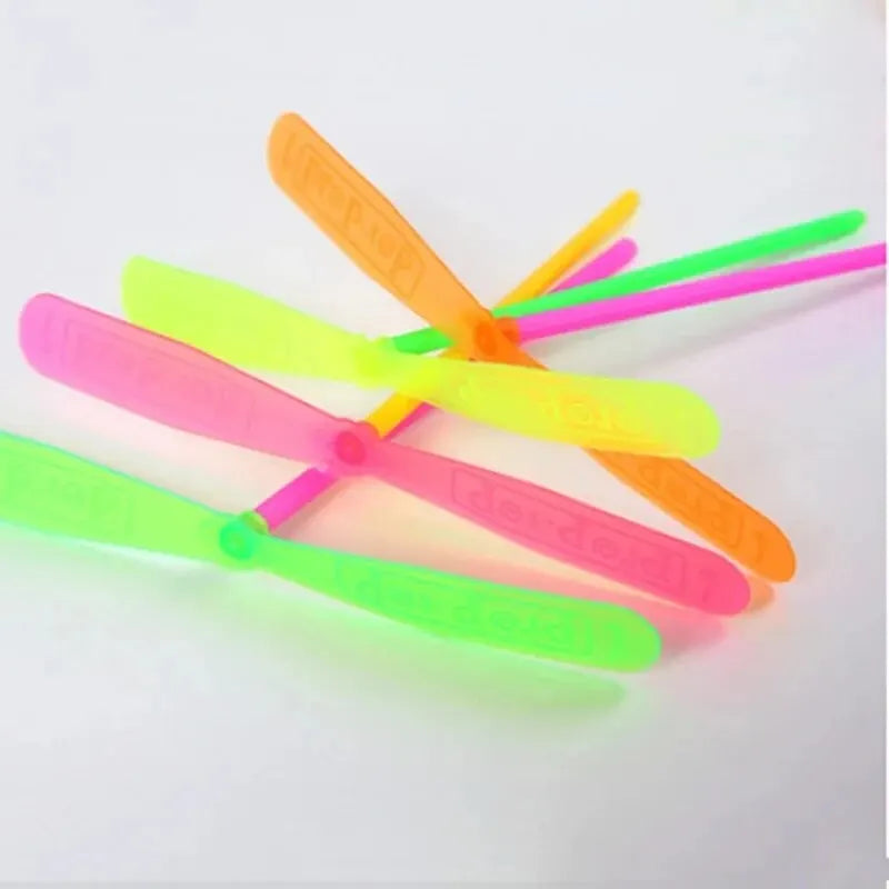 Plastic Bamboo Dragonfly Outdoor Toy | Flying Arrow Propeller Toy for Kids