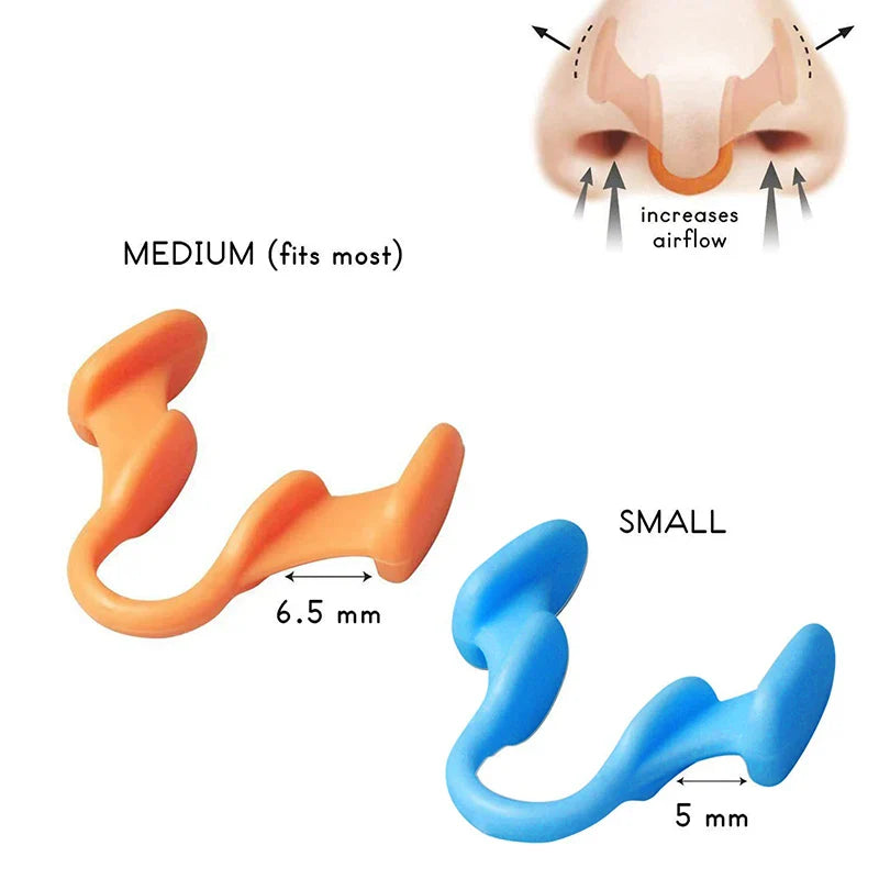 Silicone Anti Snoring Nasal Dilator | Sleep Aid Nose Clip for Better Breathing