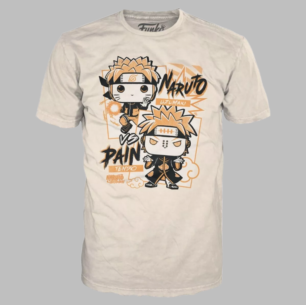 FUNKO Pop Naruto Shippuden Unisex T-Shirt SZ XS Naruto vs Pain Boxed Tee
