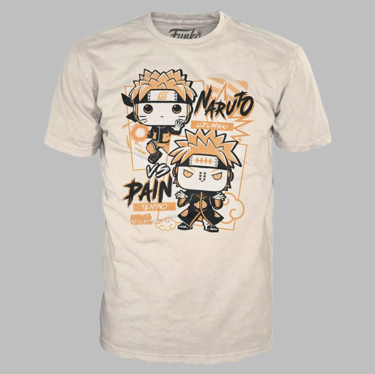 FUNKO Pop Naruto Shippuden Unisex T-Shirt SZ XS Naruto vs Pain Boxed Tee