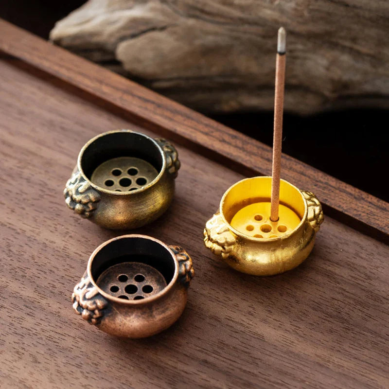 Dragon Turtle Incense Holder | Brass Alloy Incense Burner with Snail Sculpture