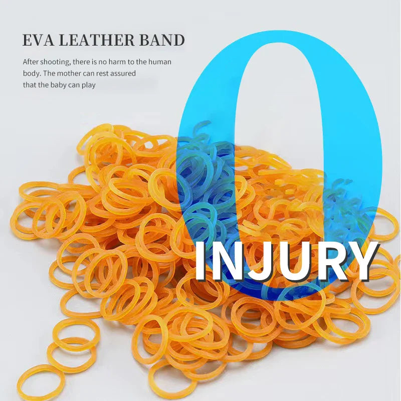 Folding Rubber Band Toy Gun | Elastic Pistol for Kids Outdoor Play