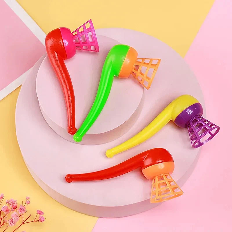 Suspended Blow Pipe Blow Ball Game | Children Balance Training Floating Ball Toy