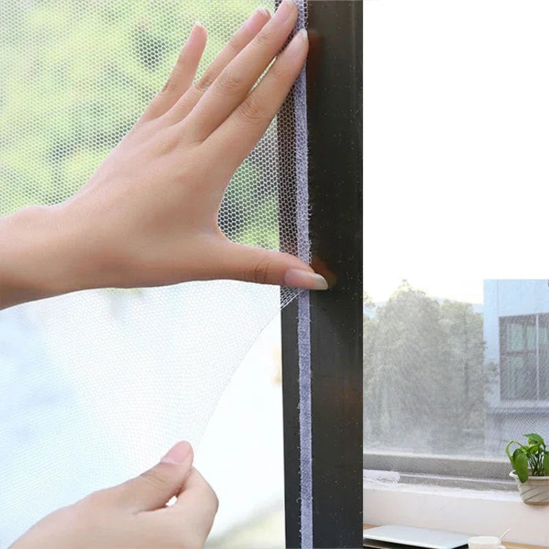 Self-Adhesive Mosquito Screen Window Net | DIY Insect Mesh for Doors and Windows