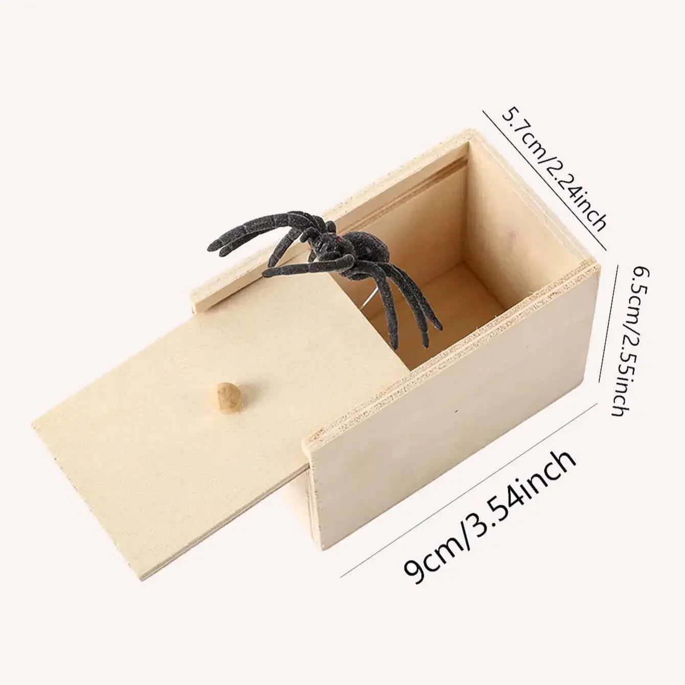 Wooden Surprise Spider Prank Toy | Funny Practical Joke Gift