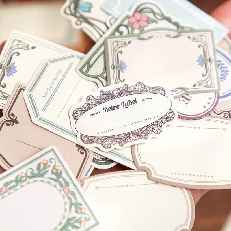 INS Retro Style Tin Box Stickers | 100pcs Creative Scrapbook Decoration Set