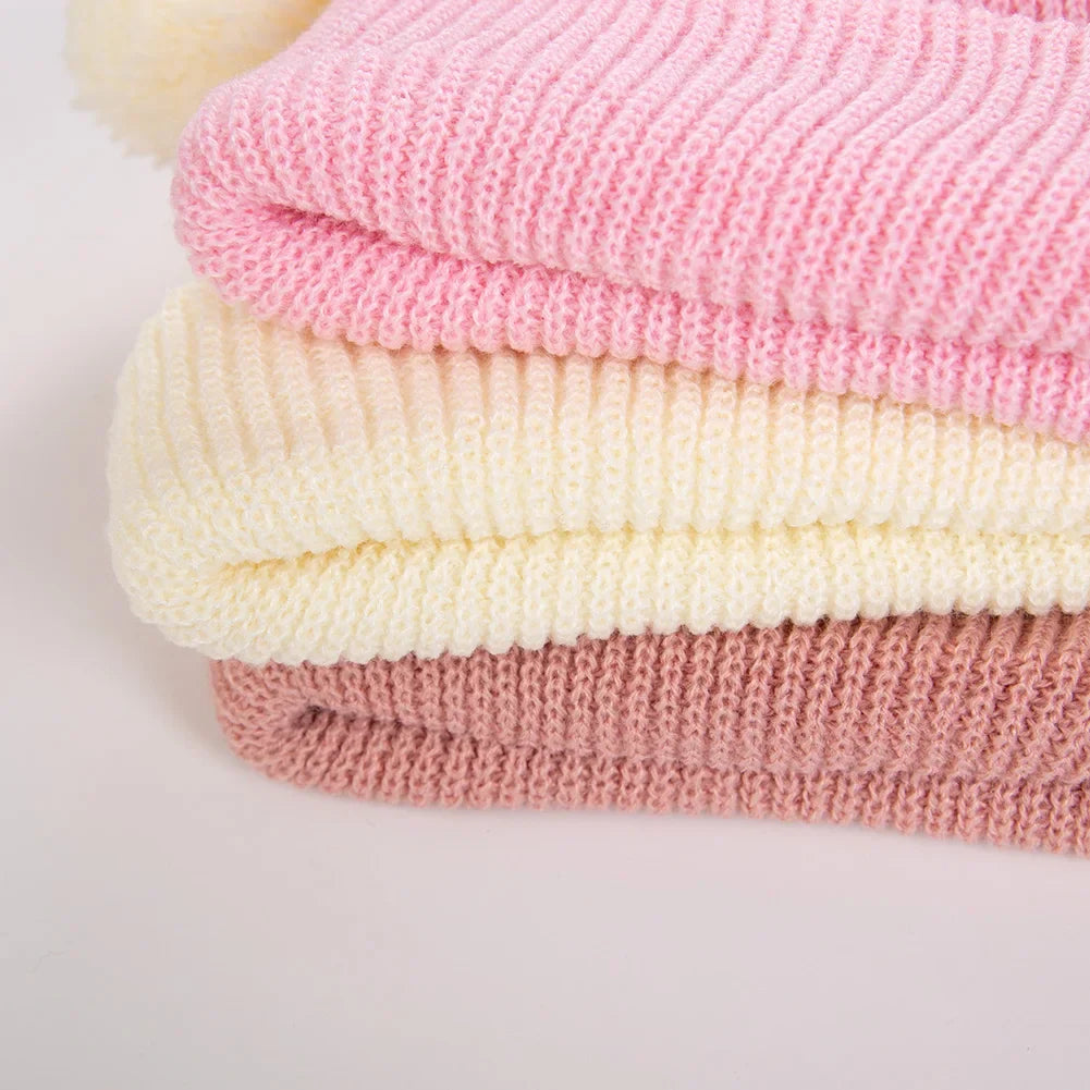 Solid Knit Baby Beanie | Unisex Infant Hat for Fall and Winter