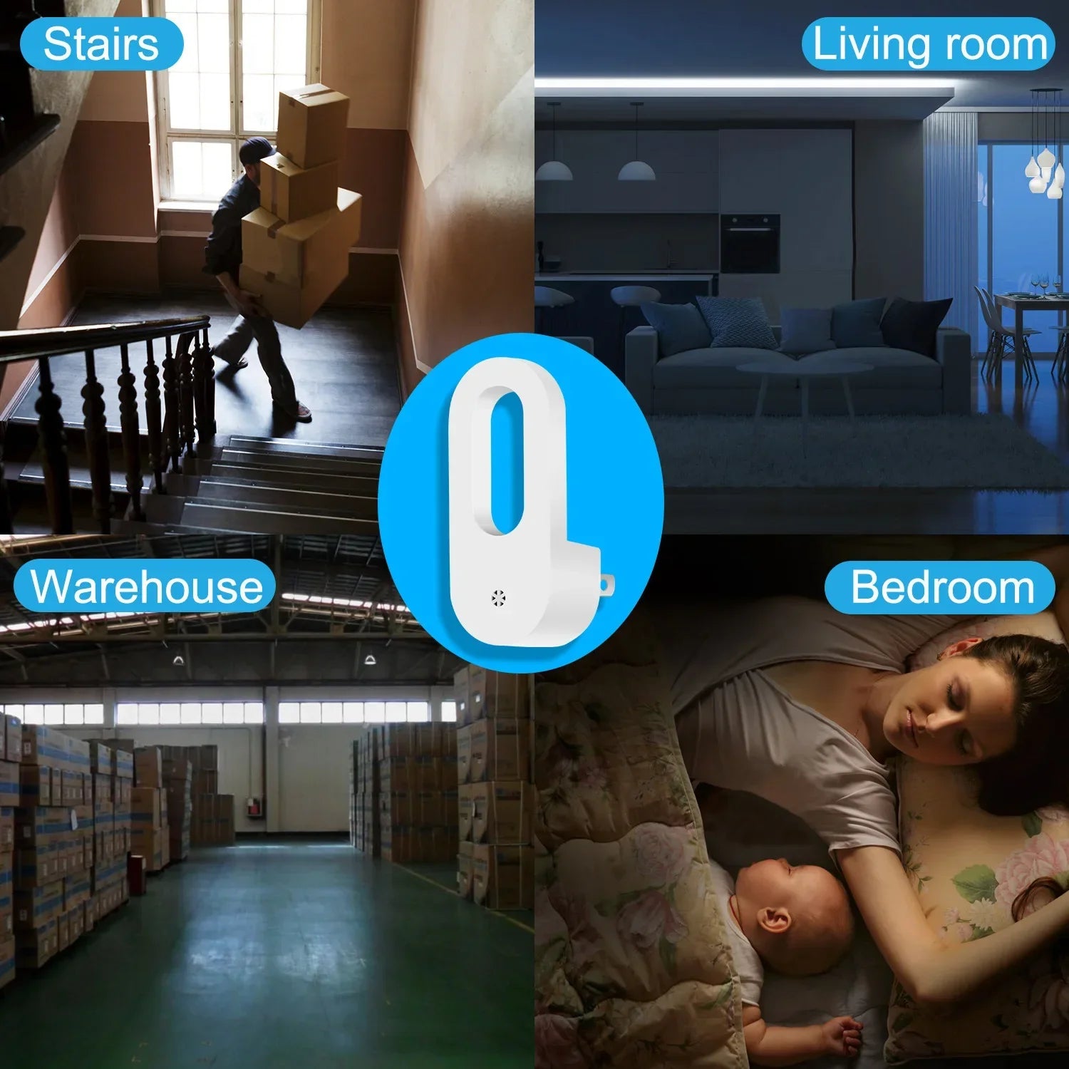 LED Plug Night Light with Twilight Sensor | Energy Saving Wall Socket Lamp for Kids Room