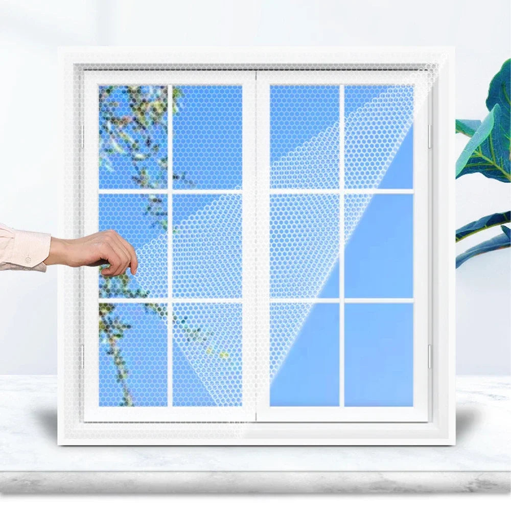 Self-Adhesive Mosquito Net for Windows | DIY Fly Screen Curtain