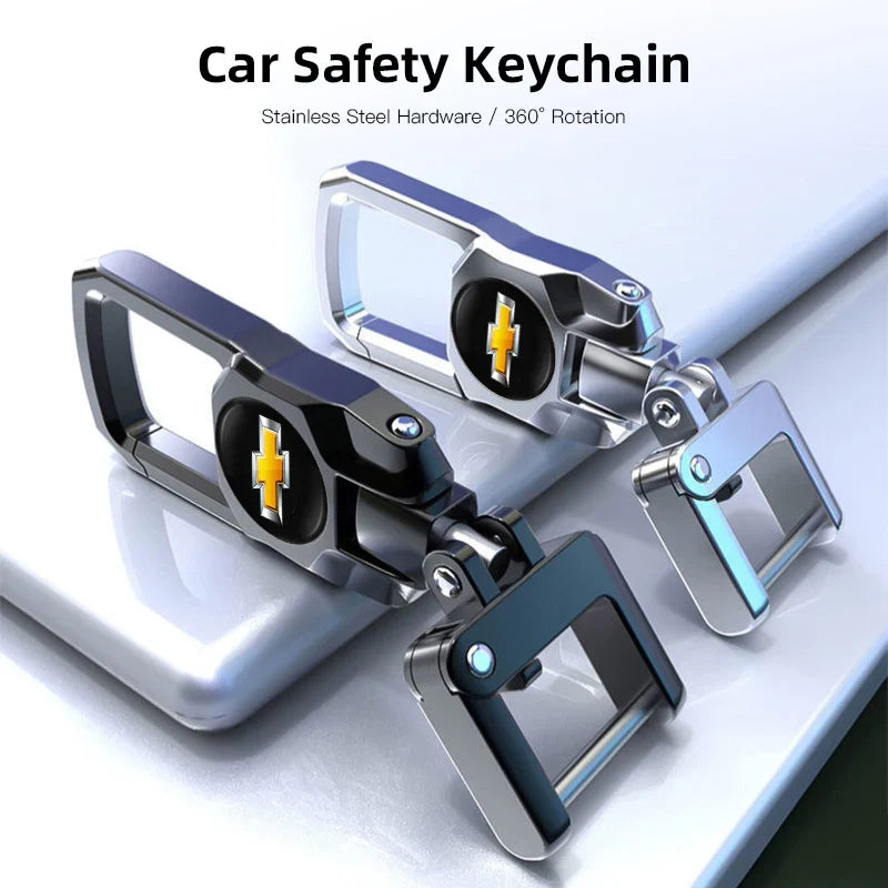 Chevrolet Metal Keychain Key Ring | Car Logo Pendant for Auto Accessories