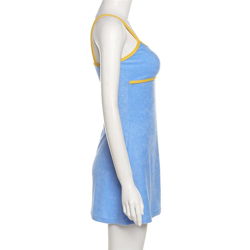 2026 Solid Color Sleeveless Summer Dress | Elegant Slim Fit Vacation Wear
