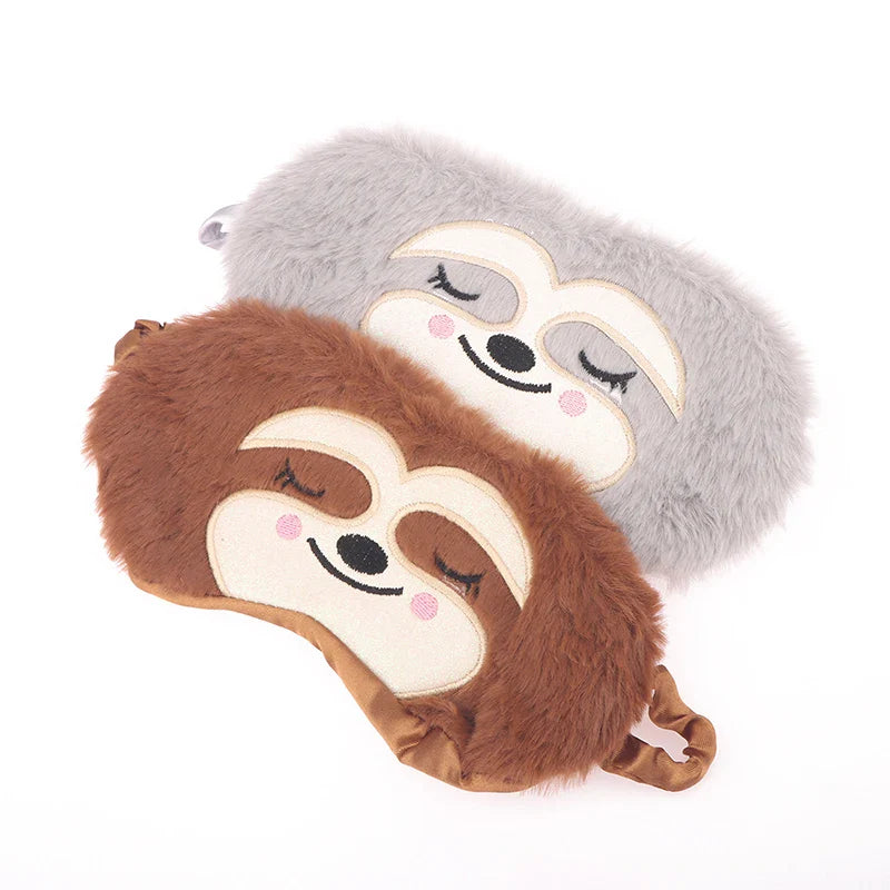 Cartoon Monkey Sleep Mask | Cute Plush Eye Mask for Kids and Adults