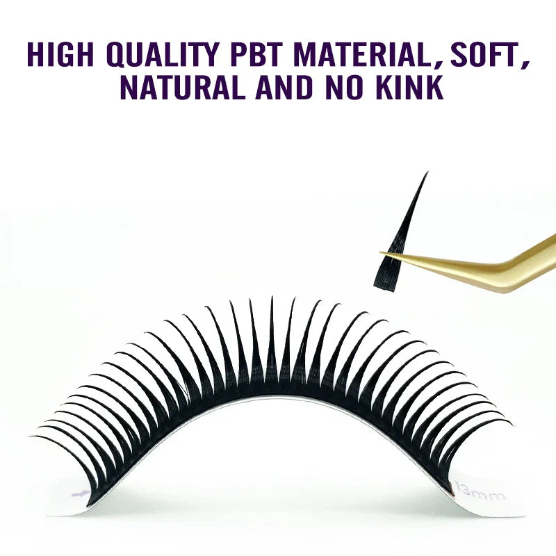 NATUHANA Wet Eyelash Extension 0.07mm | Easy Grafting Manga Wispy Lashes