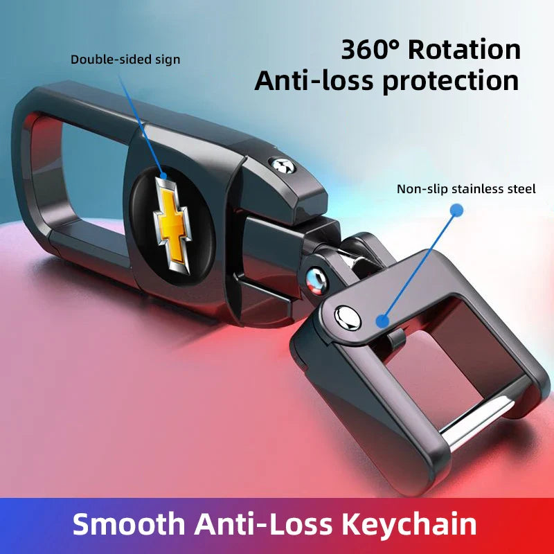 Chevrolet Metal Keychain Key Ring | Car Logo Pendant for Auto Accessories