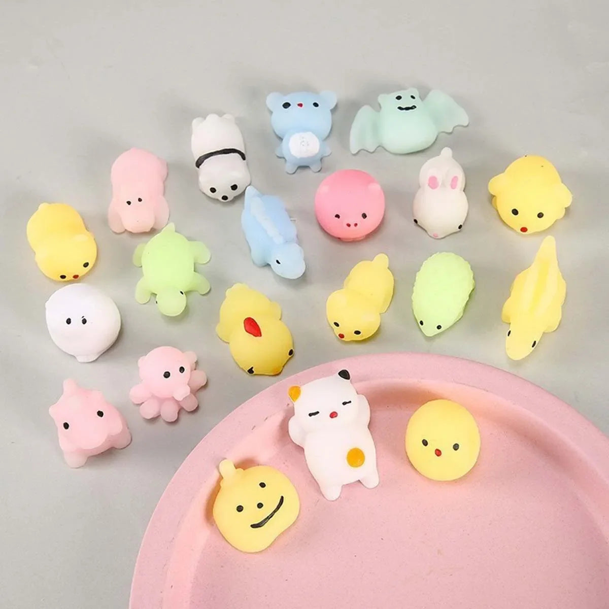 30 PCS Pinch the Joyful Animal Toy Set | Squeeze Stress Relief Fidget Toys for Kids and Adults