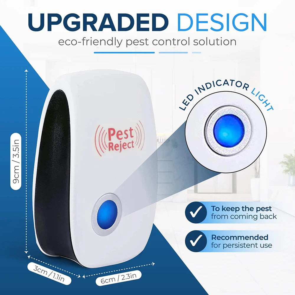 Ultrasonic Pest Repeller | Electronic Electromagnetic Mosquito and Rodent Control Device