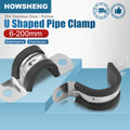Rubber Lined Pipe Clamp P Clips | Stainless Steel Mounting Hose Clamps 6mm-200mm