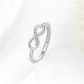 Lihong 925 Sterling Silver Mobius Ring | Unique Fashion Jewelry for Women