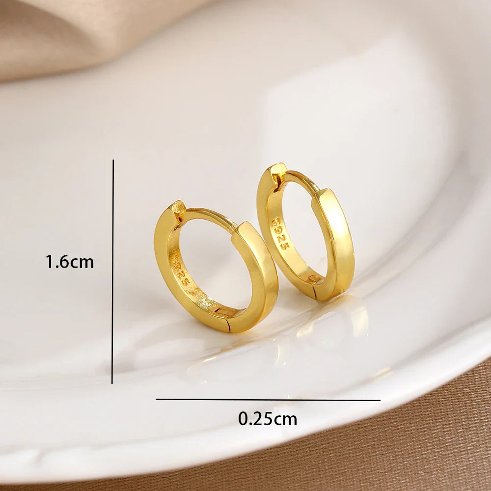 2026 New Fashion Hoop Earrings Set for Women | Ginkgo Leaf Enamel Flower Stud, Cute Crown Heart Zircon Earrings