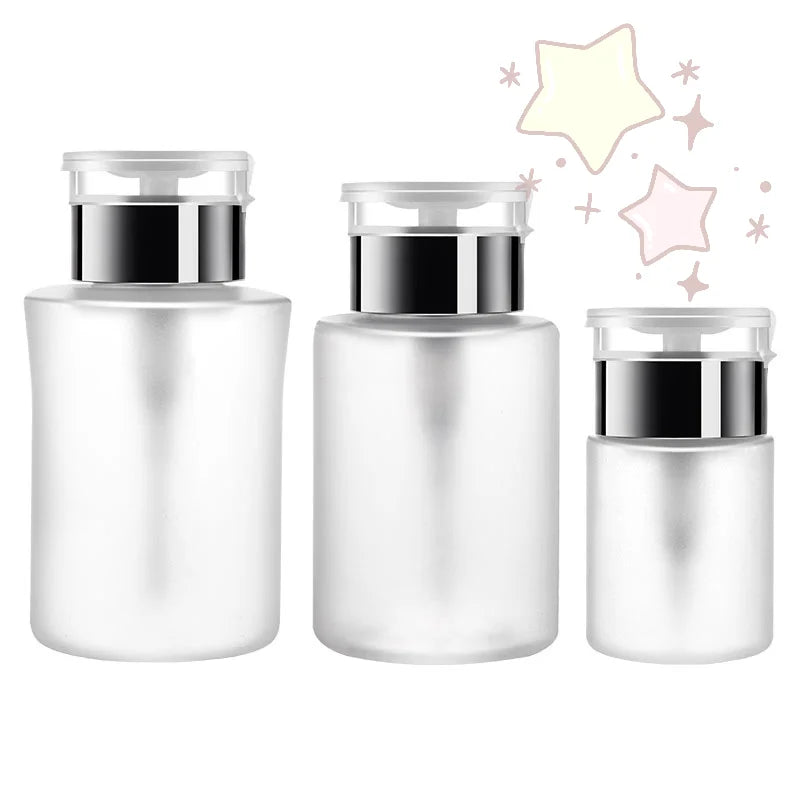 60ml 150ml 180ml 250ml Empty Pump Dispenser Bottle | Refillable UV Gel Polish Remover Container