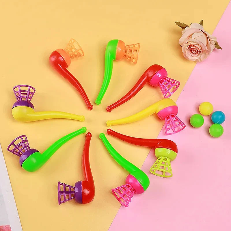 Suspended Blow Pipe Blow Ball Game | Children Balance Training Floating Ball Toy