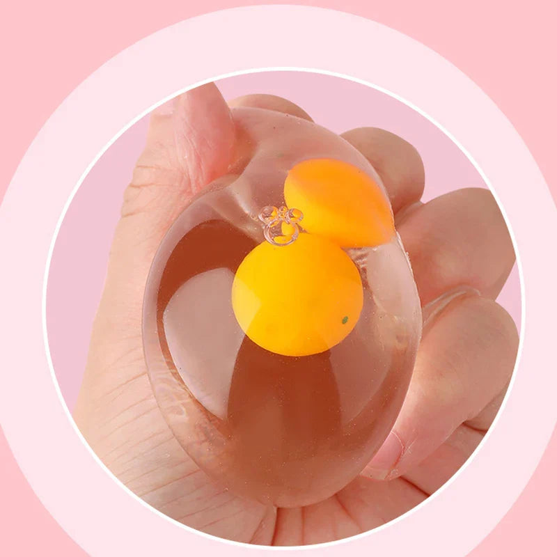 1PC Tricky Decompression 3D Egg Pinch Ball | Silicone Push Bubble Stress Relief Toy