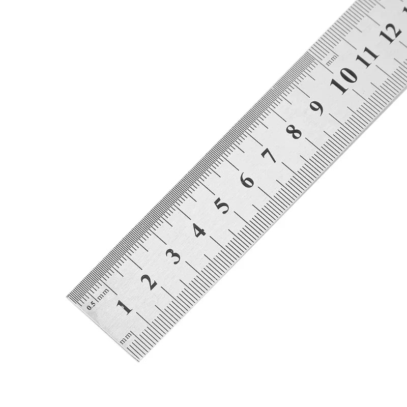 Stainless Steel Straight Ruler | Precision Double Sided Measuring Tool