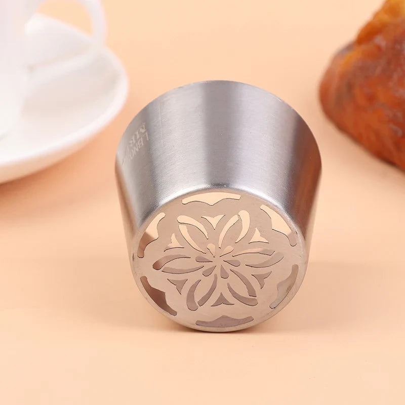 1Pc Stainless Steel Russian Piping Tip | Christmas Cake Icing Nozzle for Cupcake Decorating