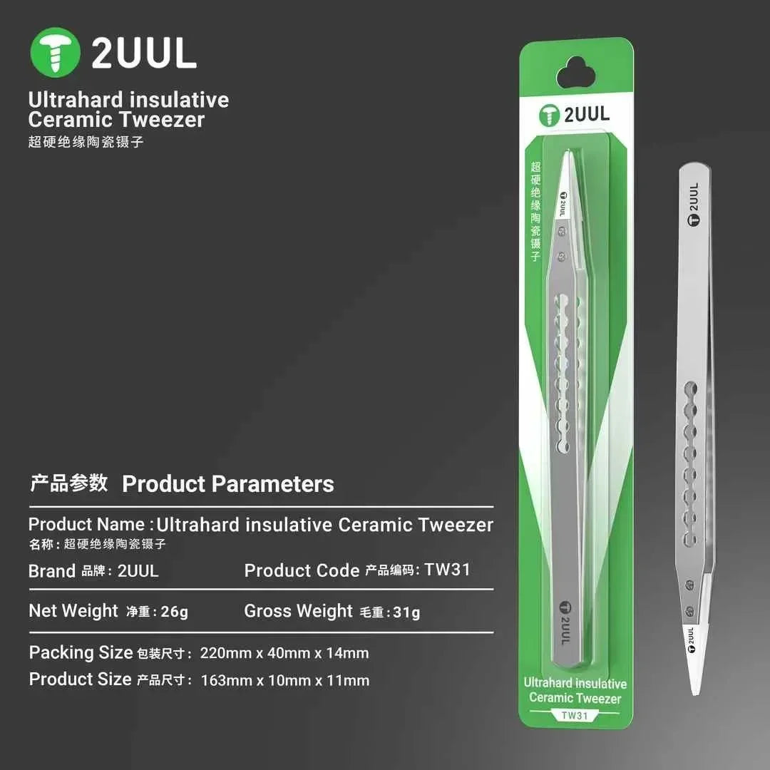 Ultrahard Insulative Ceramic Tweezer | Anti-Static Tweezers for PCB Repair