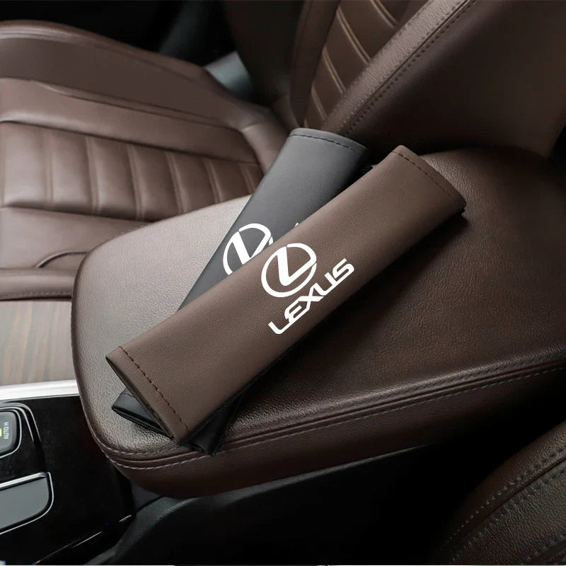 Car Pu Leather Seat Belt Shoulder Protection Set | Interior Accessories for Lexus