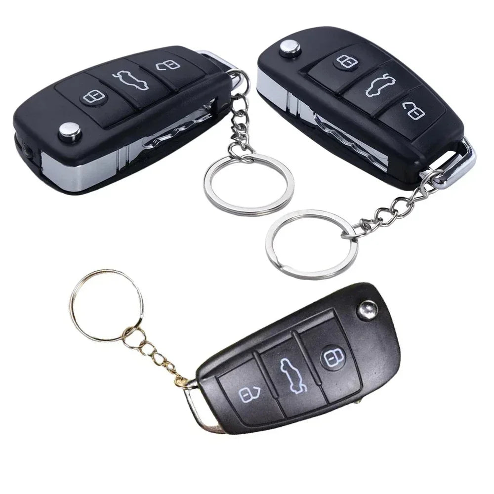 Black Electric Shock Car Key Prank Toy | Funny Trick Toy Keychain for Kids