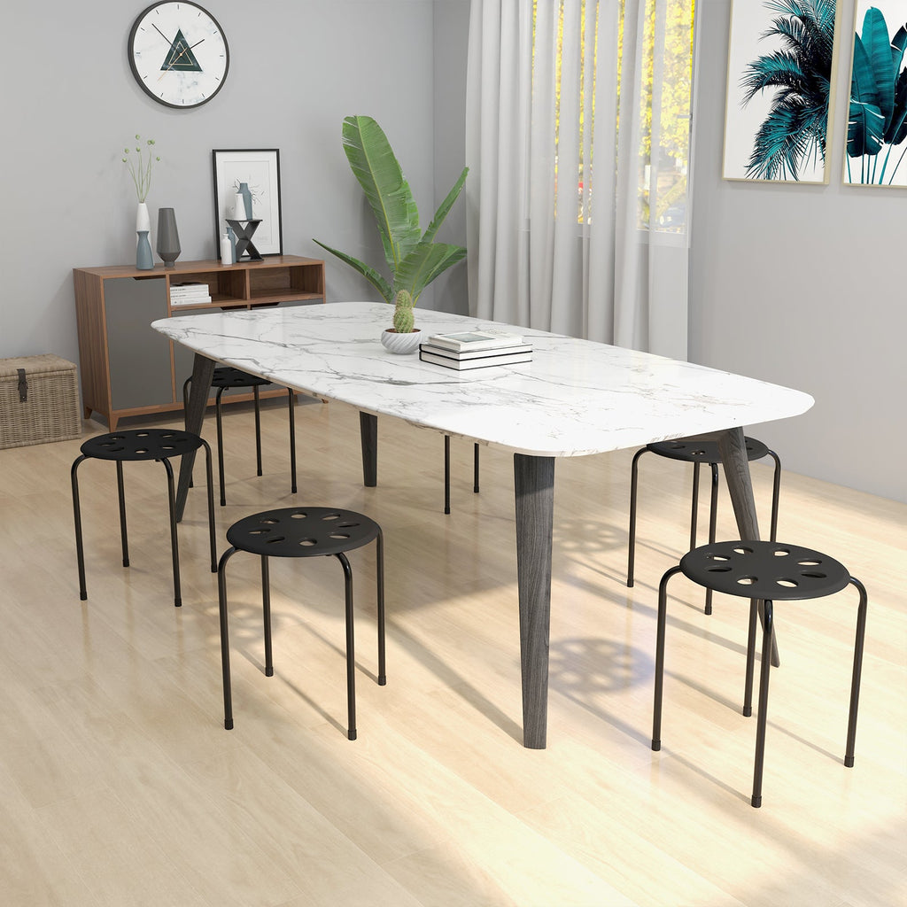 Set of 6 Portable Plastic Stack Stools
