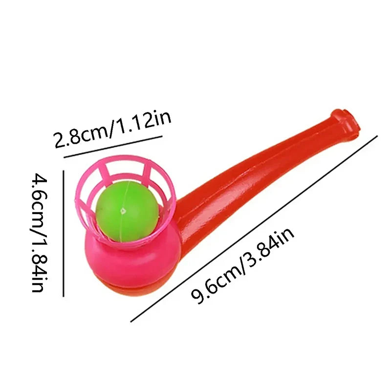 Suspended Blow Pipe Blow Ball Game | Children Balance Training Floating Ball Toy