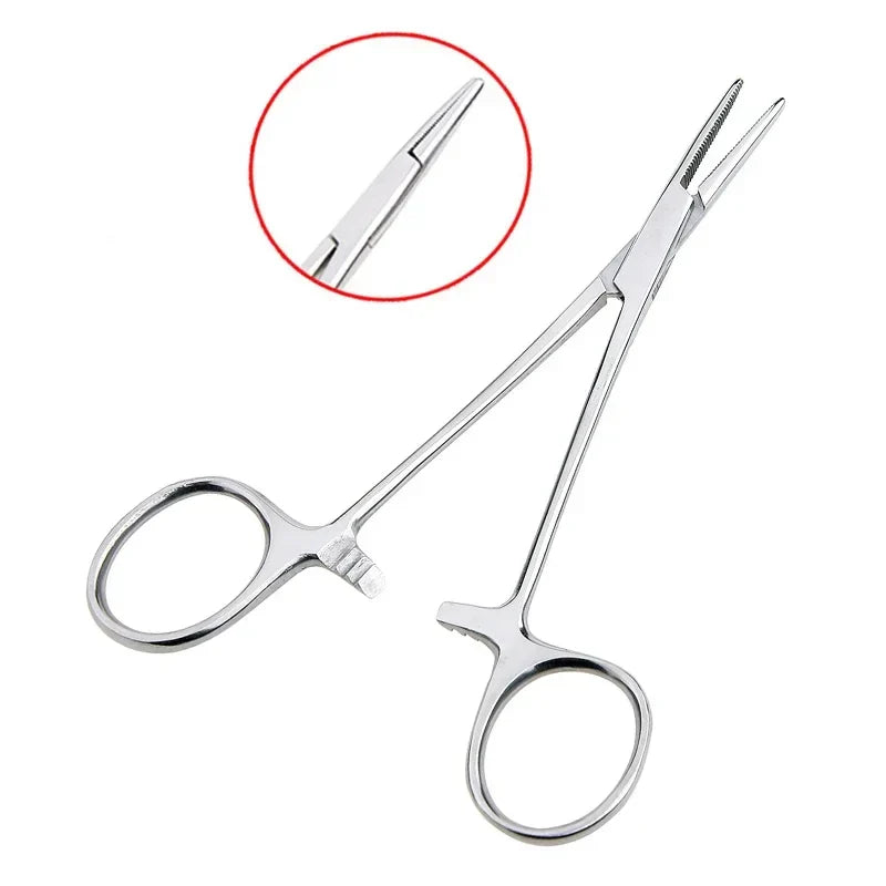 Stainless Steel Hemostatic Forceps | Multi-Purpose Surgical Clips and Mosquito Pliers