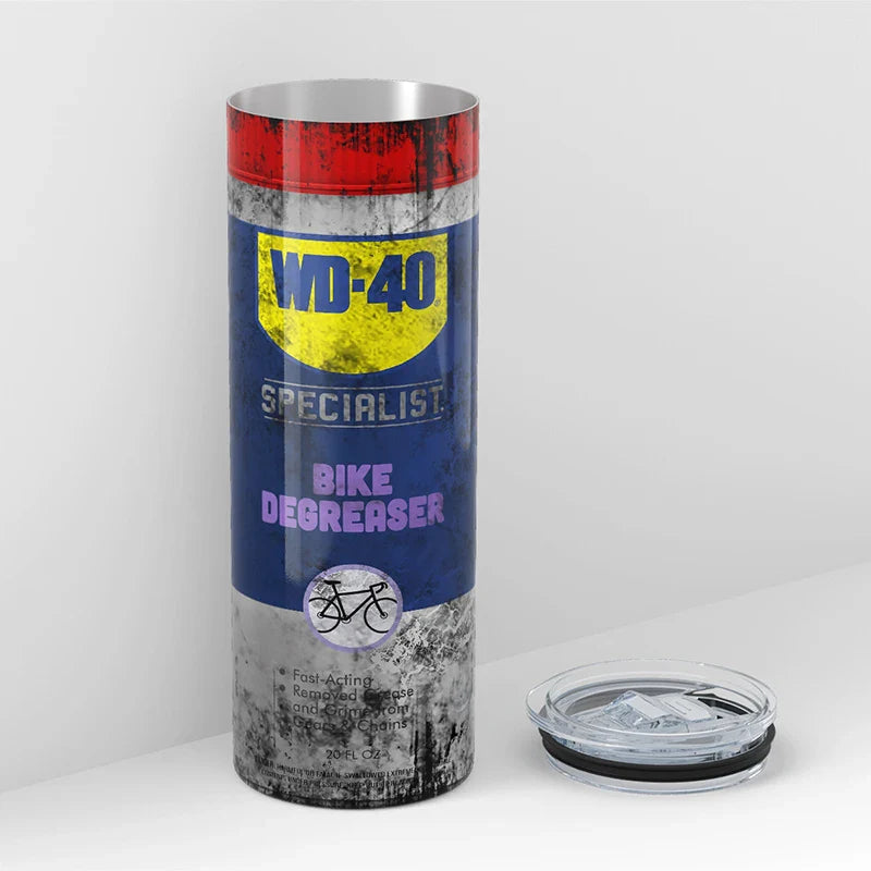 WD40 Dirty Pattern Thermos Cup | 20oz Insulated Stainless Steel Tumbler with Lid